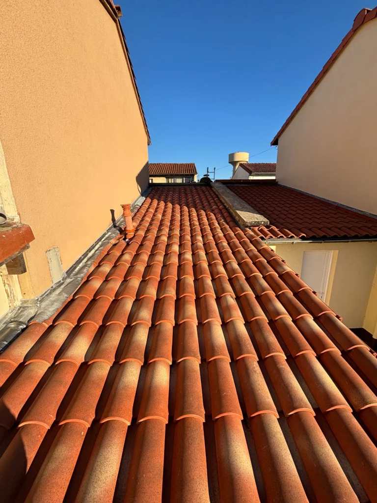 Rénovation de toit en tuiles terre cuite